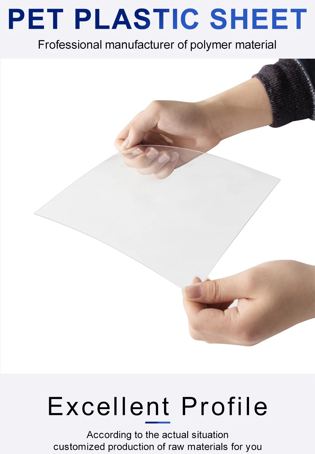 0.5mm 1mm Anti-Scratch Transparent Plastic APET Sheet Vacuum Forming Clear Pet Plastic Sheets