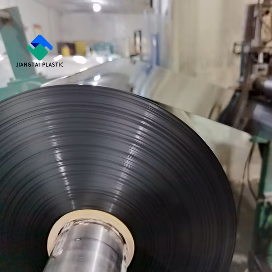 Jiangtai 0,4mm Folha de plástico de PVC preto fosco opaco rígido para formar